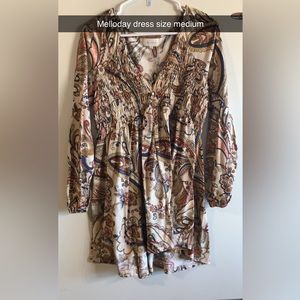 Fall floral dress  by Melloday size med